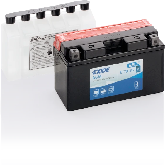 Exide ET7B-BS – 12 V 6,5 Ah 85 A