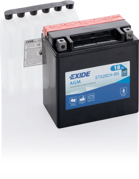 Exide ETX20CH-BS – 12 V 18 Ah 230 A