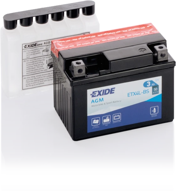 Exide ETX4L-BS – 12 V 3 Ah 50 A