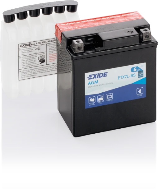 Exide ETX7L-BS – 12 V 6 Ah 100 A