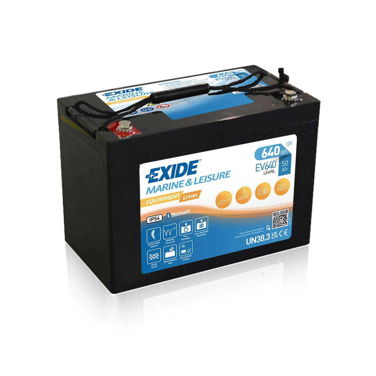 Exide EV640S – 12 V 50 Ah 640 Wh