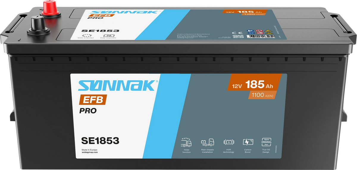 Sønnak SE1853 EFB PRO – 12 V 185 Ah 1100 A