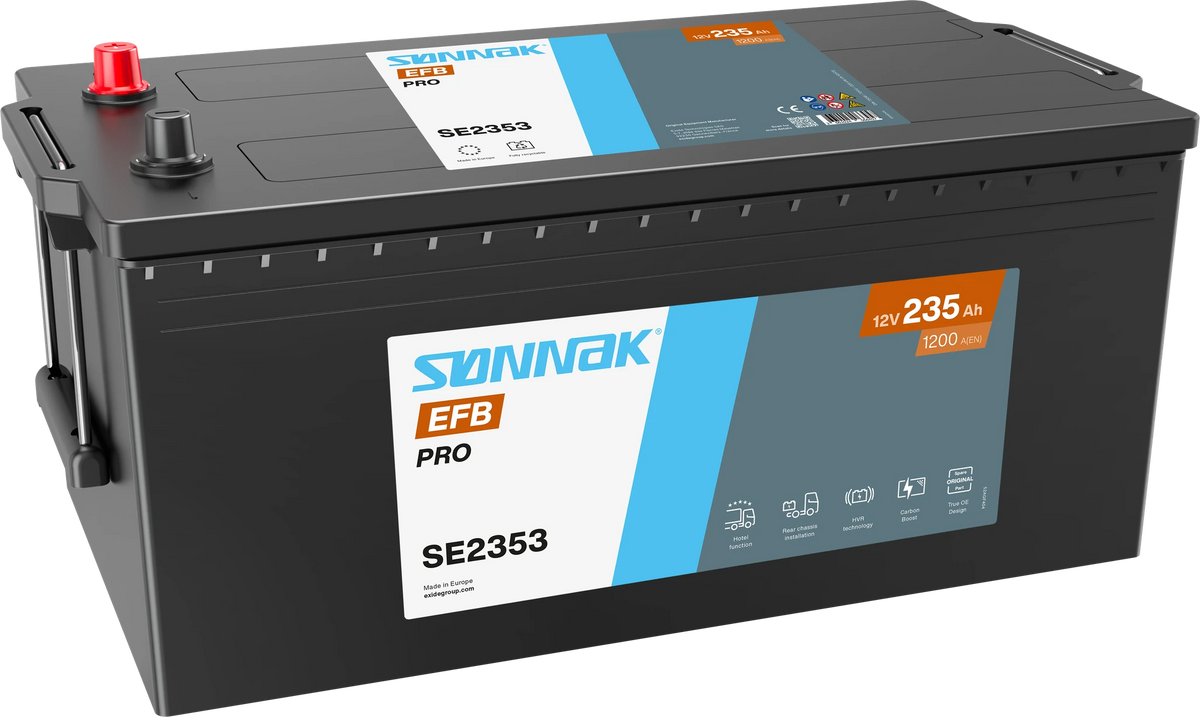 Sønnak SE2353 EFB PRO – 12 V 235 Ah 1200 A