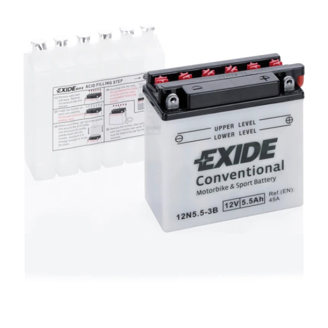 Exide 12N5,5-3B – 12 V 5,5 Ah 45 A