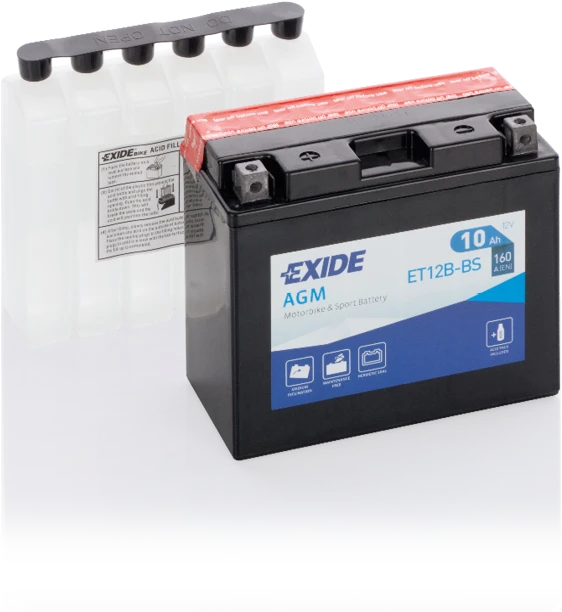 Exide ET12B-BS – 12 V 10 Ah 160 A