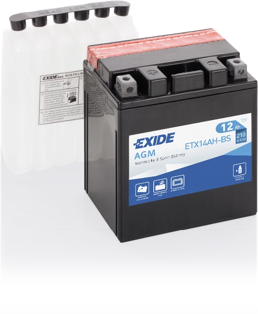 Exide ETX14AH-BS – 12 V 12 Ah 210 A
