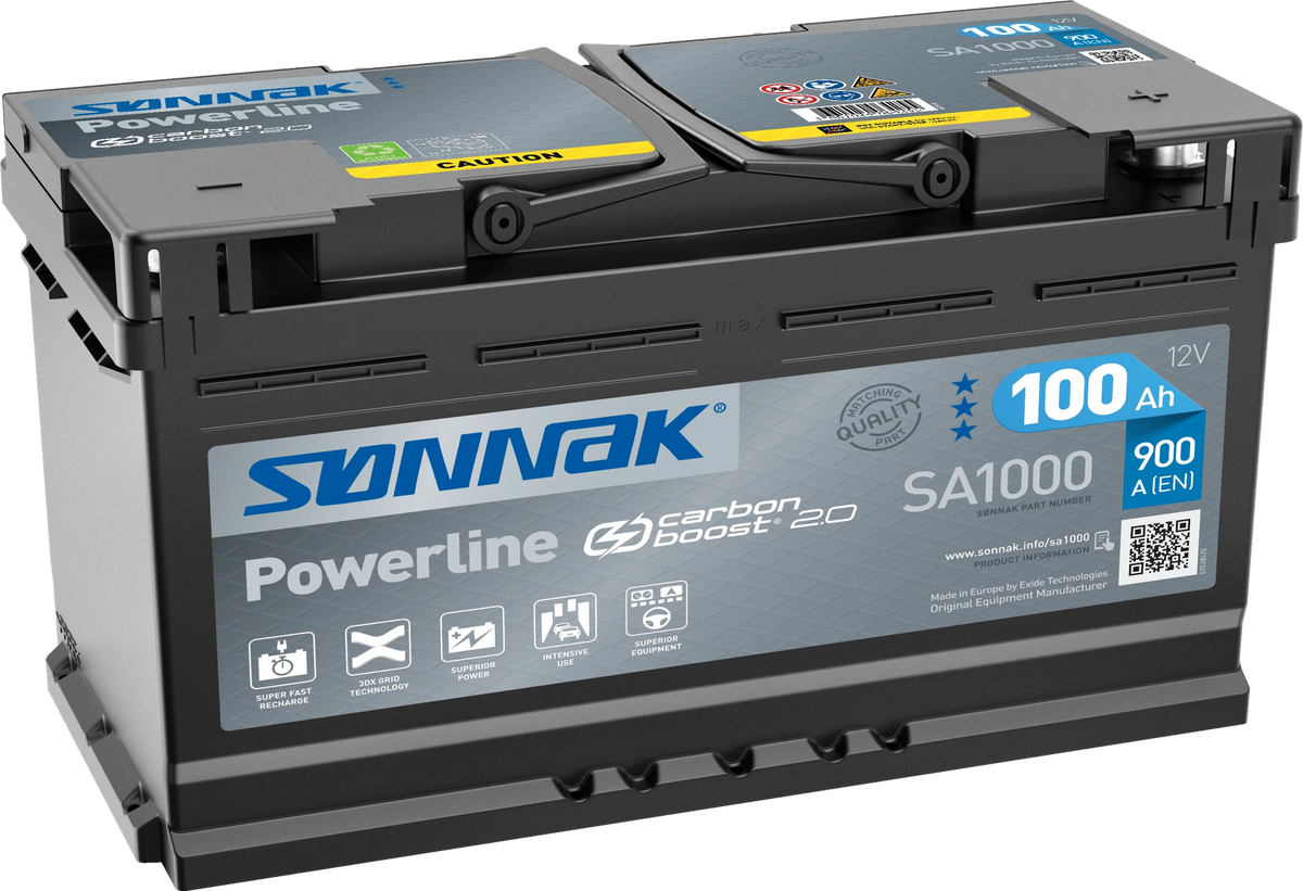 Sønnak SA1000 – 12 V 100 Ah 900 A