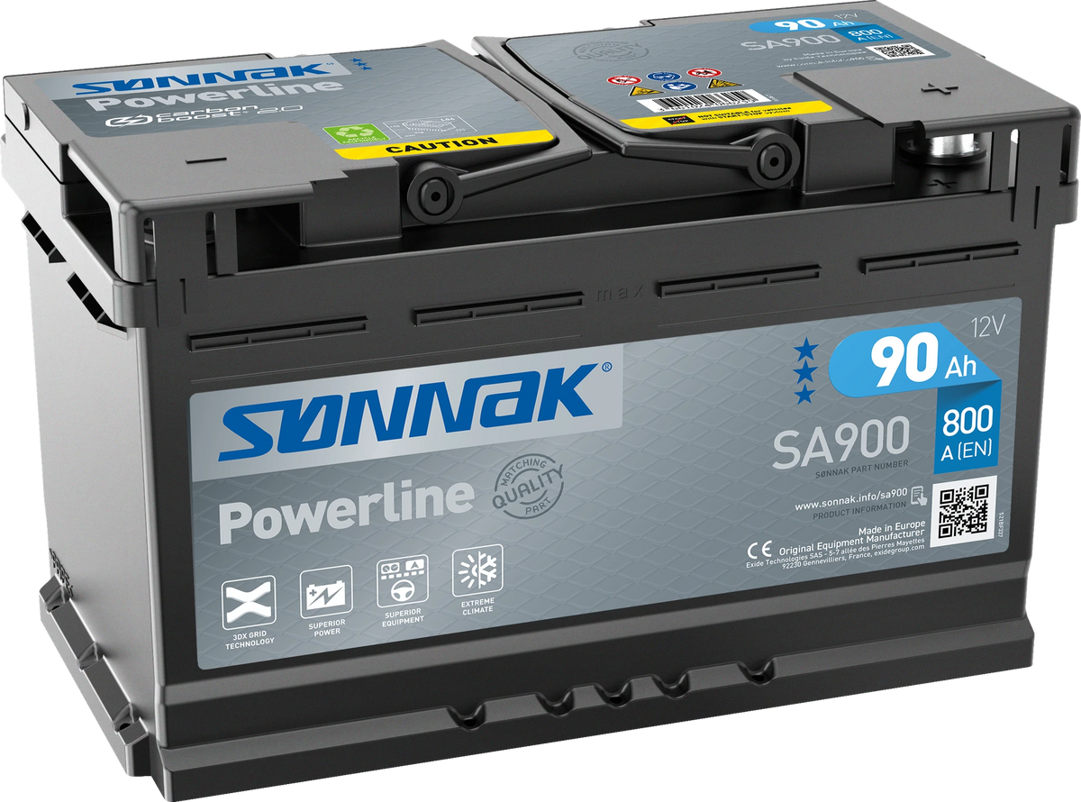 Sønnak SA900 – 12 V 90 Ah 720 A