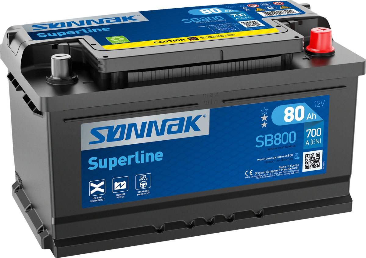 Sønnak SB800 – 12 V 80 Ah 640 A