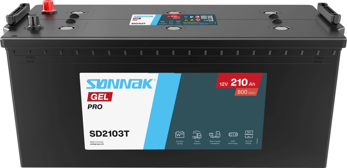 Sønnak SD2103T GEL PRO – 12 V 210 Ah 800 A