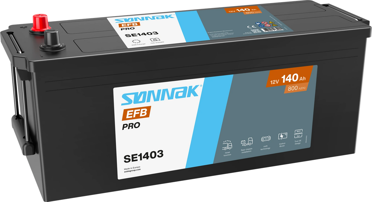 Sønnak SE1403 EFB PRO – 12 V 140 Ah 800 A