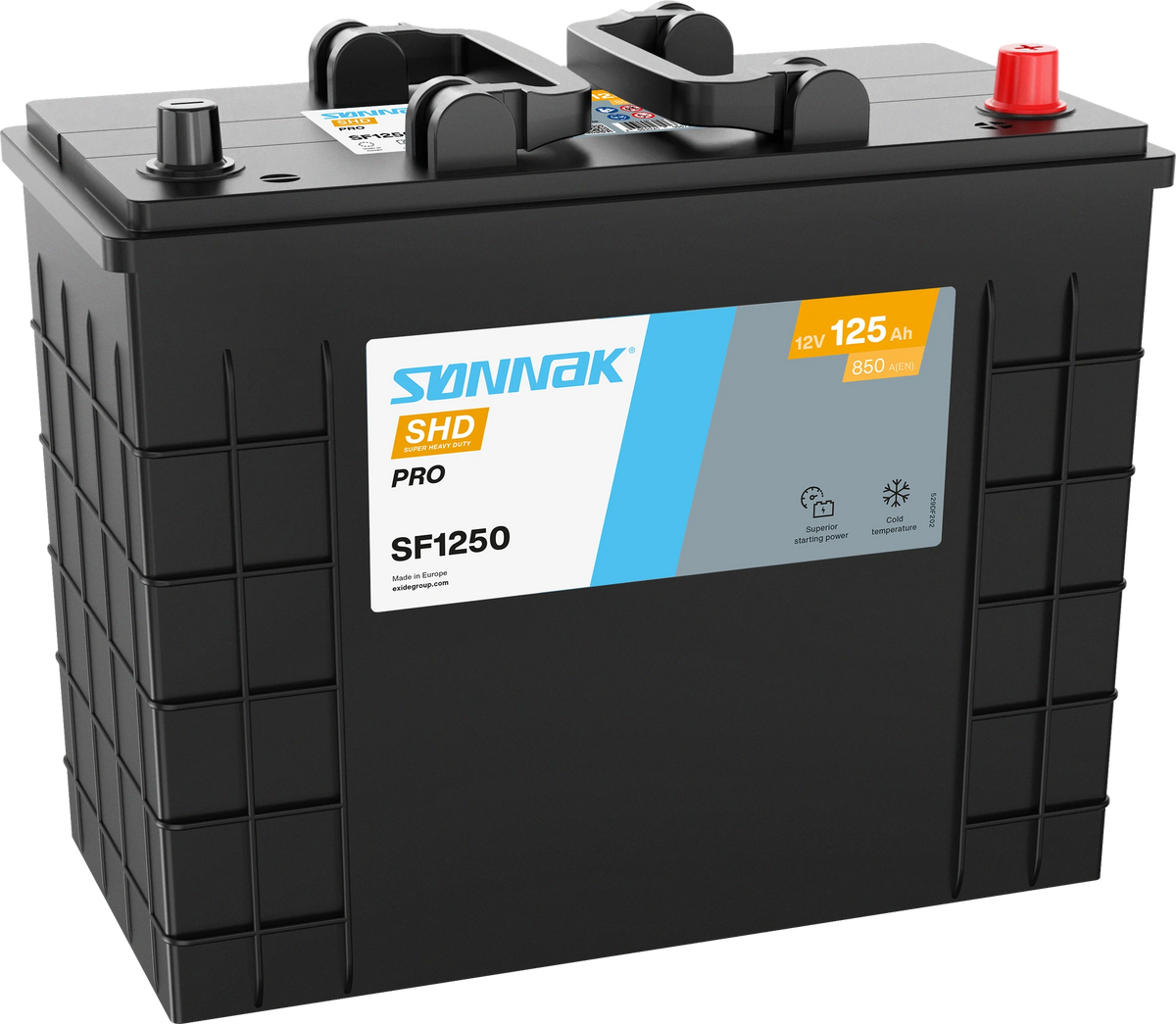 Sønnak SF1250 – 12 V 125 Ah 850 A