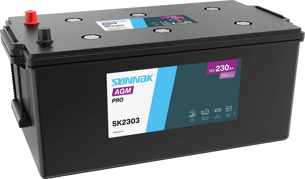 Sønnak SK2303 AGM PRO – 12 V 230 Ah 1250 A